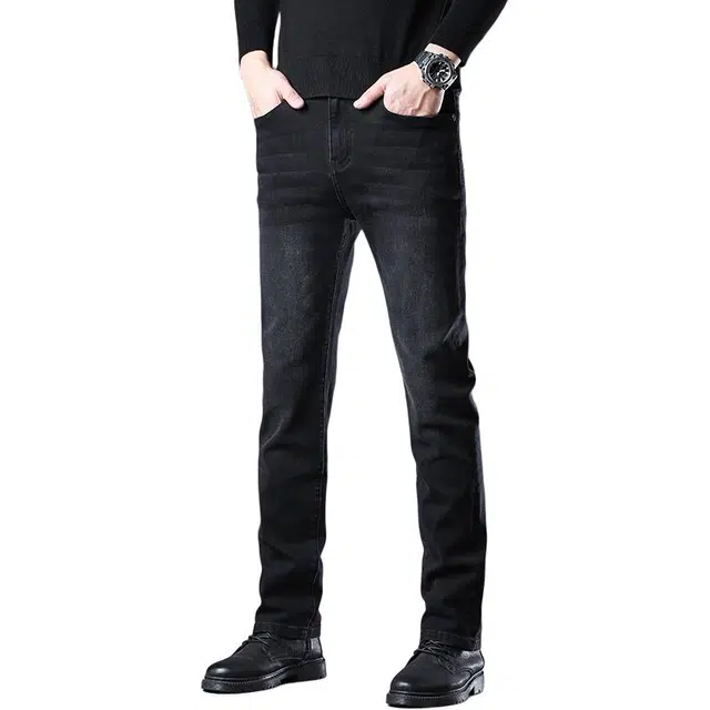 吉肯蒂 潮牌直筒合体简约设计商务百搭潮流牛仔裤 男款
