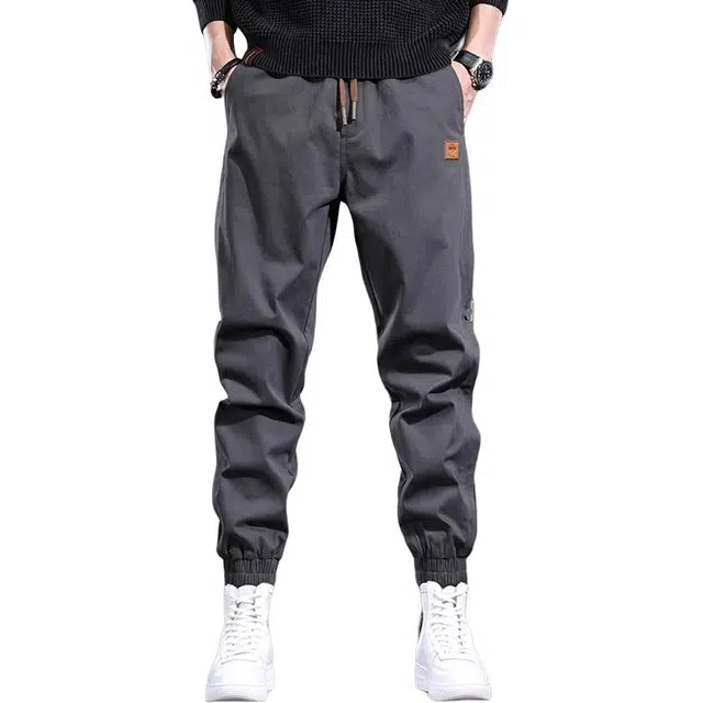 炳盛 潮牌宽松束脚设计感个性痞帅哈伦工装裤 男女同款