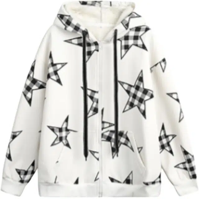 爱爸爸 冬季加绒时尚舒适卫衣外套 男女同款