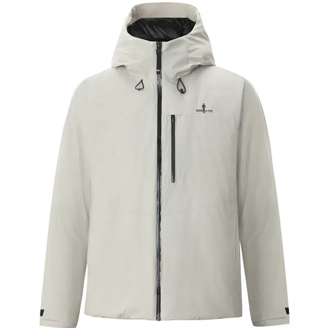 比音勒芬 静默复古老钱风穿搭舒适百搭时尚大气气质都市质感基础简约慵懒通勤休闲连帽羽绒服 男款