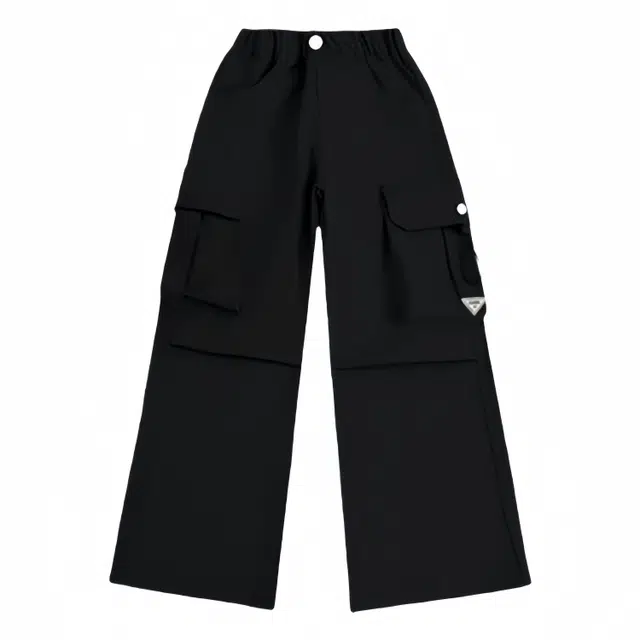 吉姆沃克 女童秋装美式炸街裤子大童时髦初中生春秋款洋气嘻哈直筒裤工装裤