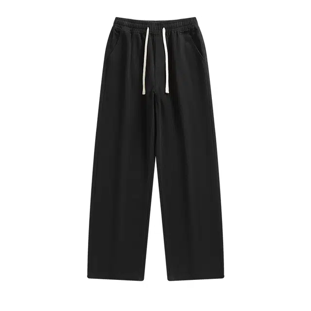 爱爸爸 阔腿美式潮流百搭时尚简约宽松直筒休闲裤 男女同款