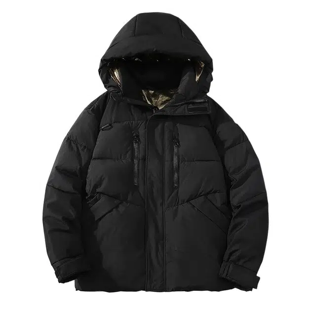 FORHUG Colorblock Puffer Jacket