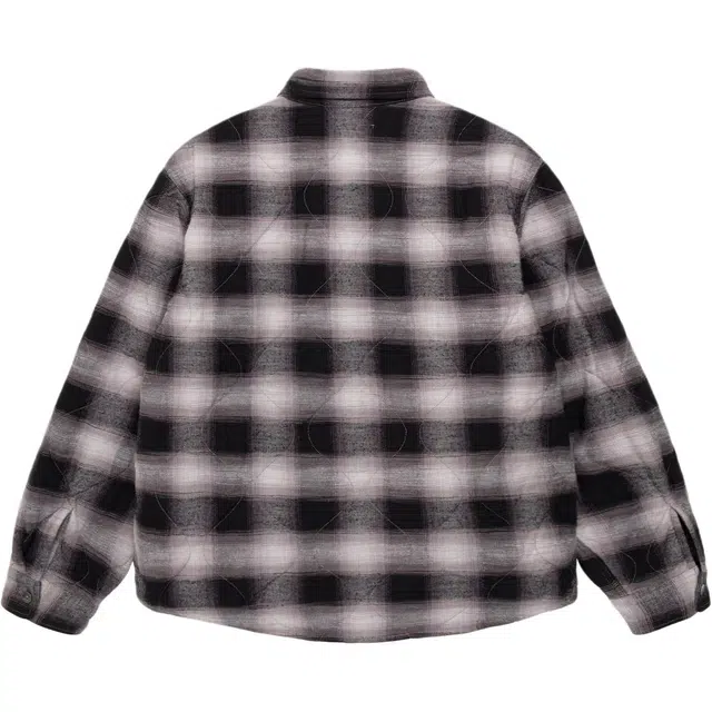 Stussy FW25 QUILTED PLAID SHIRT JACKET