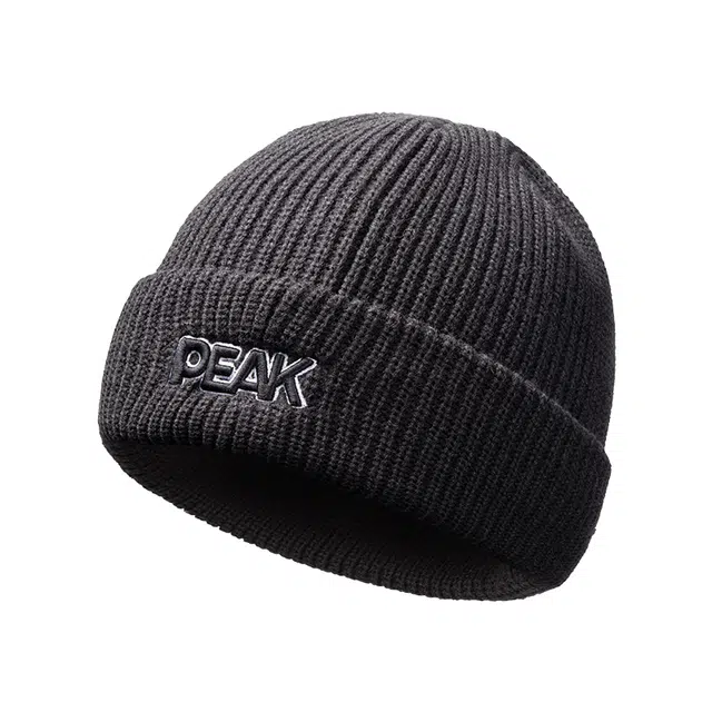 匹克 休闲简约潮流保暖防静电 腈纶 绒线帽 男女同款情侣款