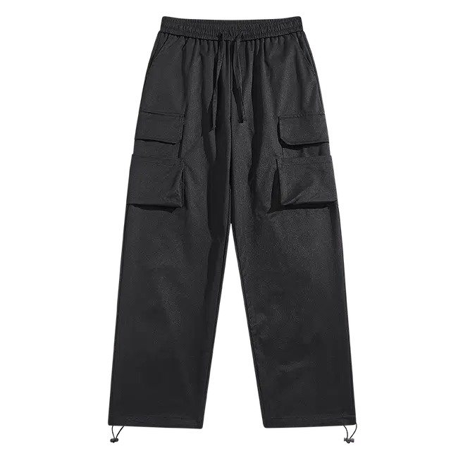 爱爸爸 春季拖地裤美式风格宽松款休闲裤 男女同款