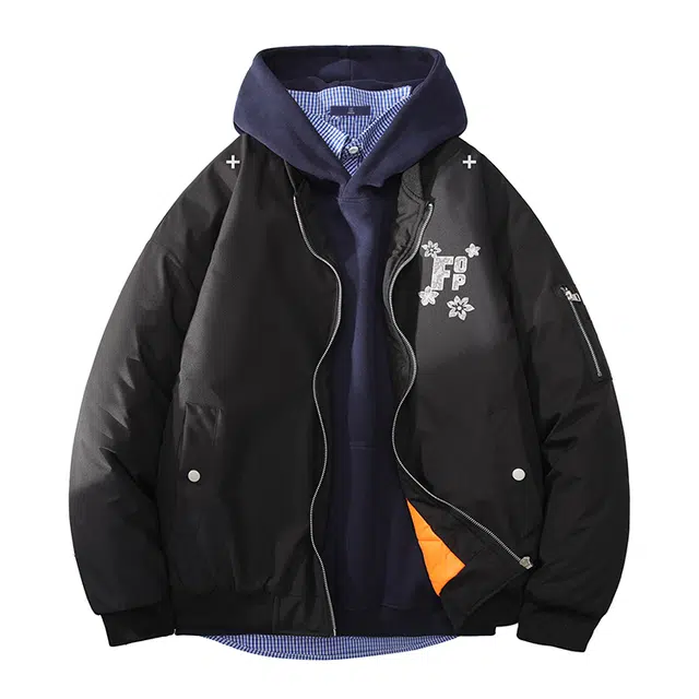 FAX FOR FMACM Vintage Lace Letter Print Jacket