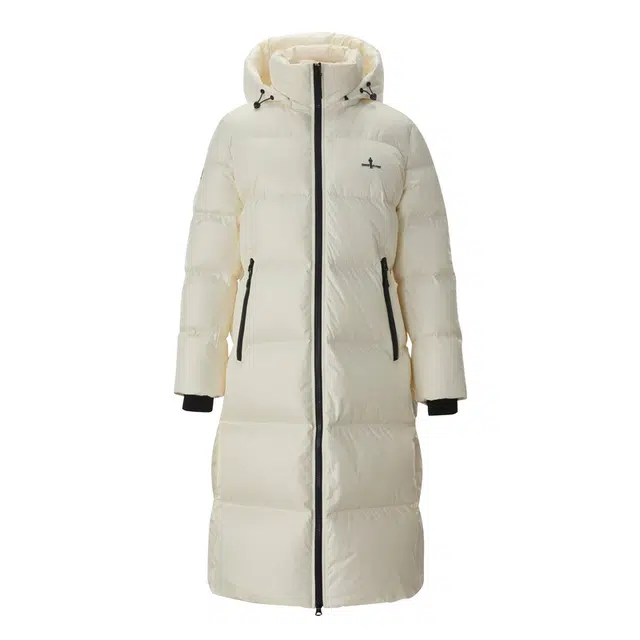 比音勒芬 【新疆鹅绒系列】冬季女士连帽长款面包羽绒服 女款