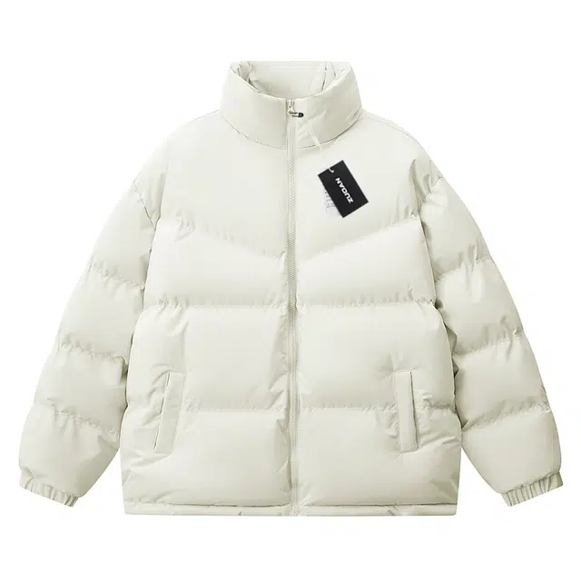 左岸 秋冬加厚港风棉衣立领面包服保暖宽松简约纯色潮牌棉袄外套棉服 男款