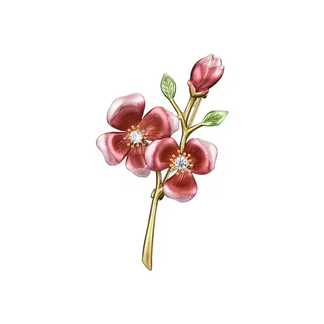 兰盈 梅花 环保合金 胸针 女款