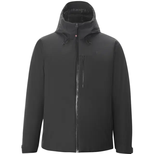 比音勒芬 静默复古老钱风穿搭舒适百搭时尚大气气质都市质感基础简约慵懒通勤休闲连帽羽绒服 男款