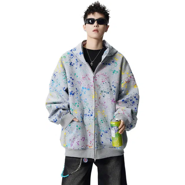 爱爸爸 拉链秋季开衫外套长袖连帽卫衣 男女同款