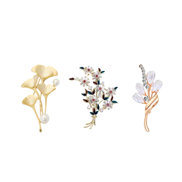 聆听花开 百搭高级感轻奢高档 合金 胸针 女款
