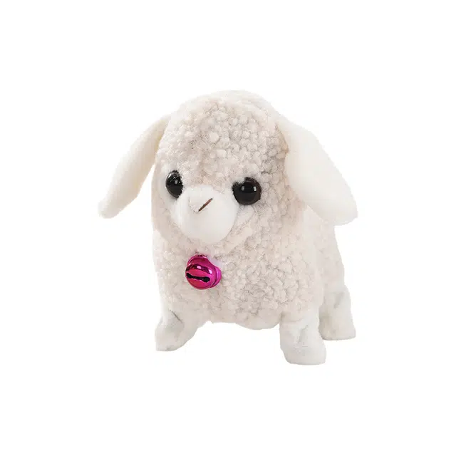 图米鱼 毛绒小羊 会叫羊咩咩 会走路电子宠物羊 电动遥控动物人物