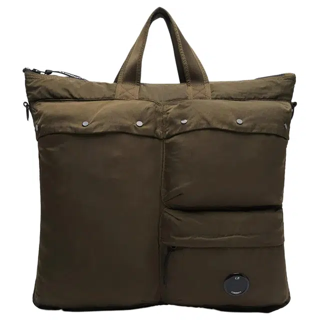 C.P. Company SAC CABAS Green Nylon Shoulder Bag