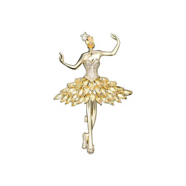 兰盈 芭蕾舞 环保合金 胸针 女款