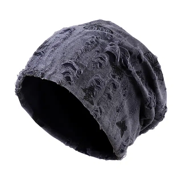 俞兆林 复古小众日系堆堆帽子大头围显脸小秋冬季防吹头孕妇产后月子帽防风无压感睡帽时尚百搭冷帽高级感 棉 包头帽 女款