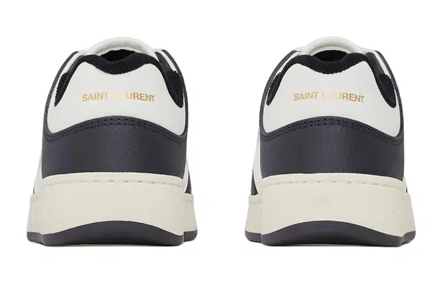 Saint Laurent Low Top Sneakers Black White
