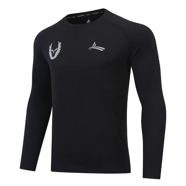 沃兰迪 舒适休闲简约圆领加绒长袖田径服 男款