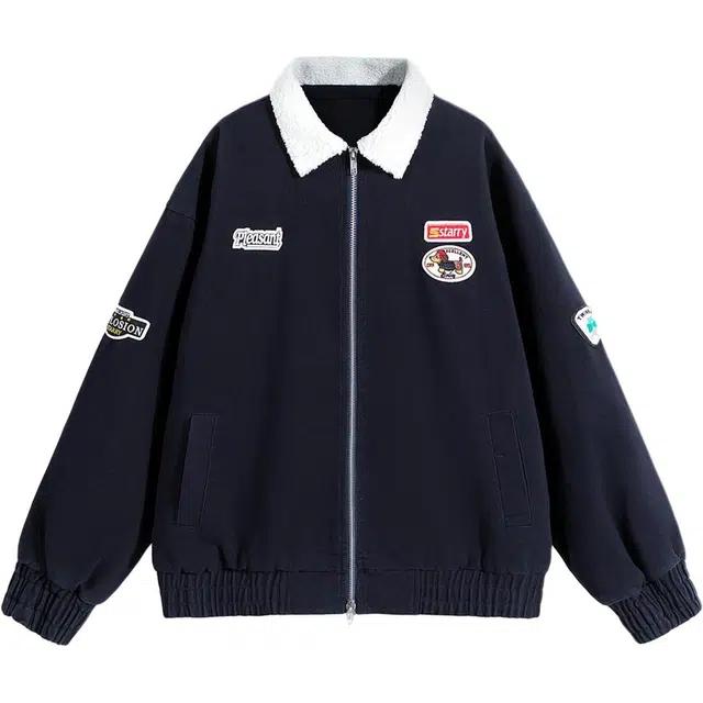 爱爸爸 秋季工装美式复古水洗宽松夹克 男女同款