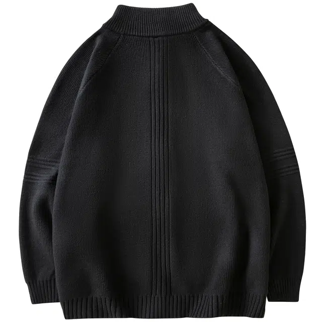 吾皇猫 慵懒风美式高街复古基础款简约百搭秋冬款舒适透气学院风时尚冬季长袖针织外套保暖上衣休闲毛衣 男女同款