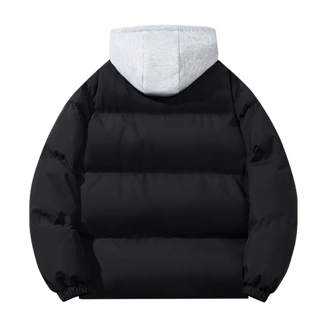 PAUL COSTELLOE Star Print Hooded Puffer Jacket