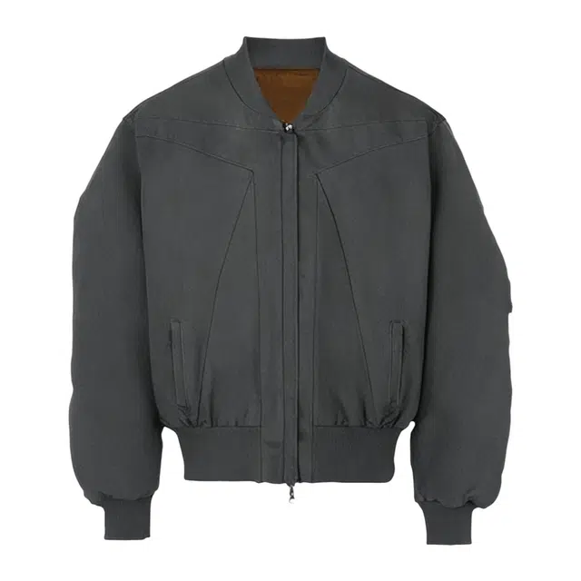 冈哉 美式拼接解构倒三角短款工装飞行棉衣机车简约百搭休闲外套慵懒款痞帅个性潮流通勤夹克棉服 男女同款