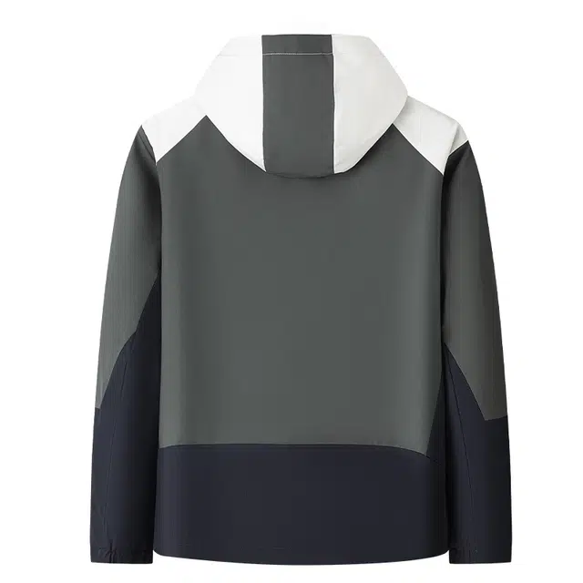 梦特娇 防泼水户外风休闲时尚可拆帽易打理夹克外套 男款 岩绿