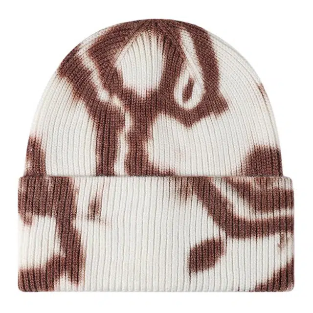 山一丸 扎染针织帽秋冬户外防寒护耳冷帽个性 包芯纱 绒线帽 男女同款情侣款