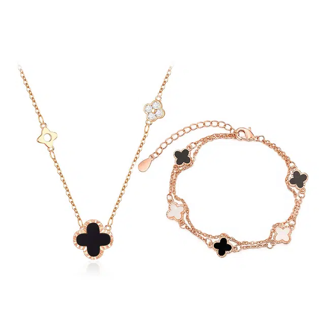 百慕眸 闪耀爆闪系列 精致高雅轻奢个性设计显白锁骨链 手饰项链套装#好运 玛瑙 手链 男女同款情侣款