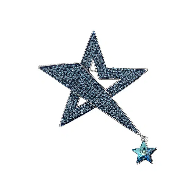 兰盈 奢华星星 环保合金 胸针 男女同款情侣款