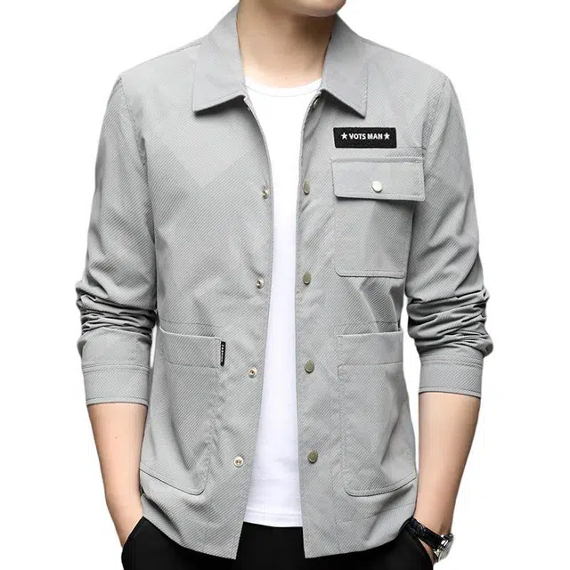 太子龍 高端春秋季中青年潮流百搭翻领褂子上衣夹克外套 男款