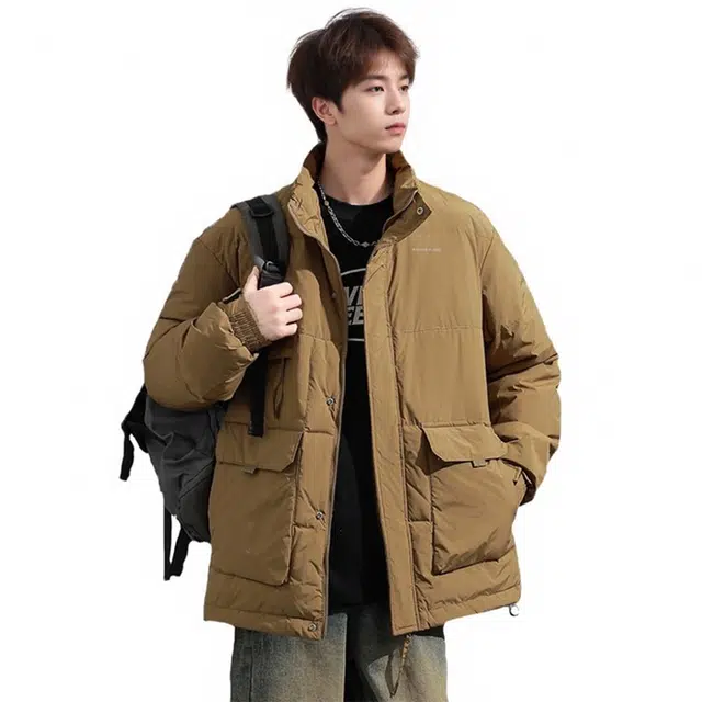 太子龍 韩版痞帅潮流立领工装保暖时尚百搭外套 棉服 男女同款
