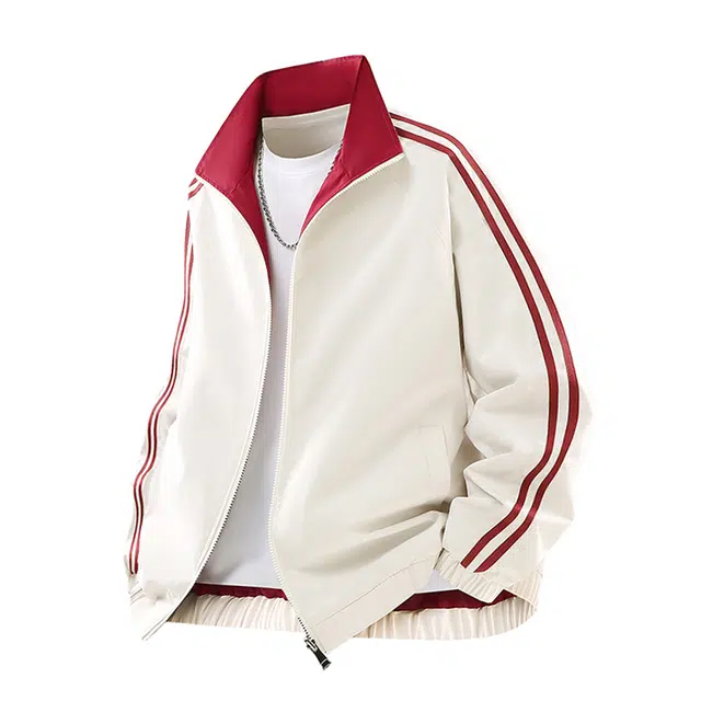 棉基因 美式高街嘻哈街头基础款多巴胺色系通勤学院风简约百搭休闲拉链运动户外防风潮流飞行服夹克外套 男女同款