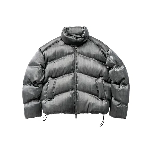 BENMYSHOWER Liquid Metal Down Jacket