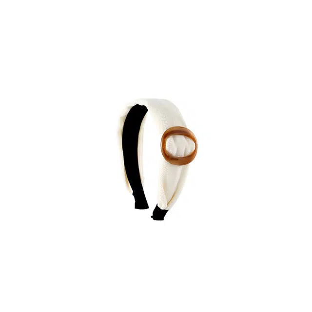 水中玉 复古圆环宽边压发发捆日常外戴高颅顶头箍头饰 亚克力 发箍 女款