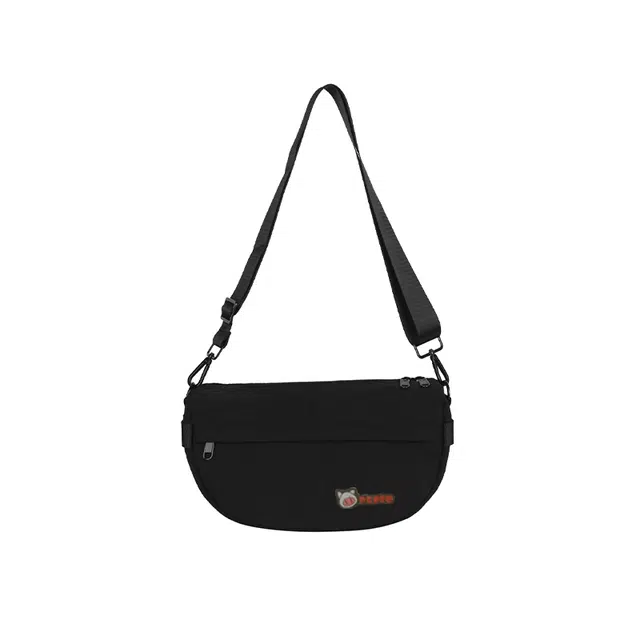 小猪班纳 休闲小众斜挎高级感饺子包 尼龙 单肩包 男女同款情侣款 多色