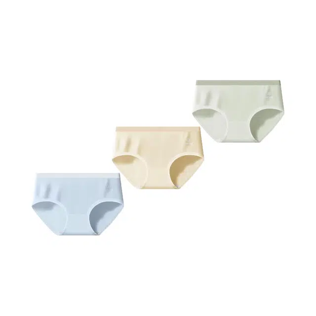 皇室品轩 全棉女中腰少女抑菌裆高弹无痕女透气亲肤女士 三角内裤 女款