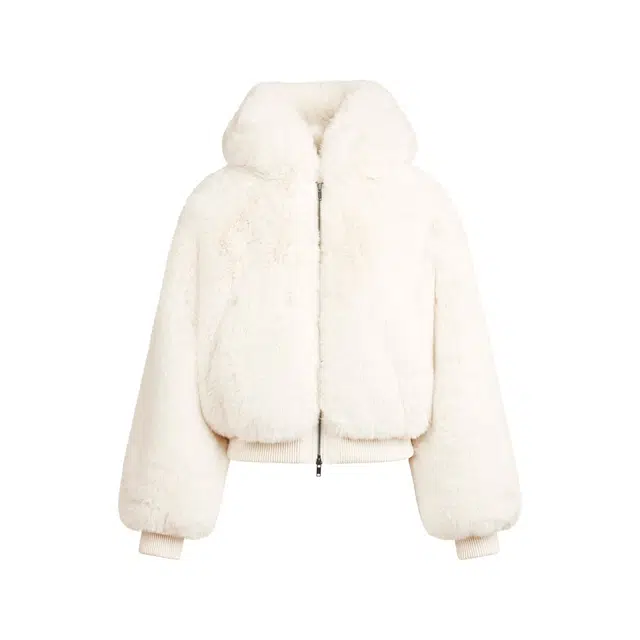 SKIMS FW25 Faux Fur Zip Up Jacket