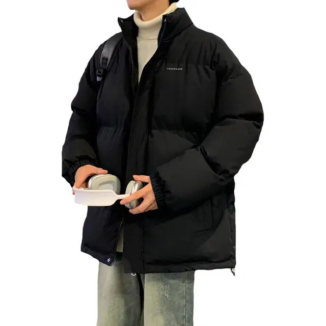 太子龍 港风时尚潮流保暖复古立领防风加绒加厚棉衣高品质棉袄外套棉服 男款