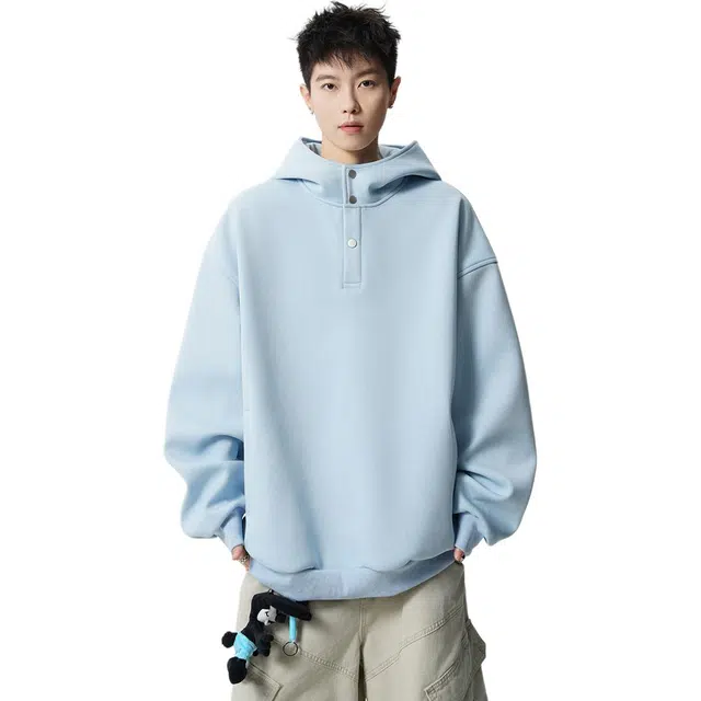 爱爸爸 秋季外套针织连帽长袖卫衣 男女同款