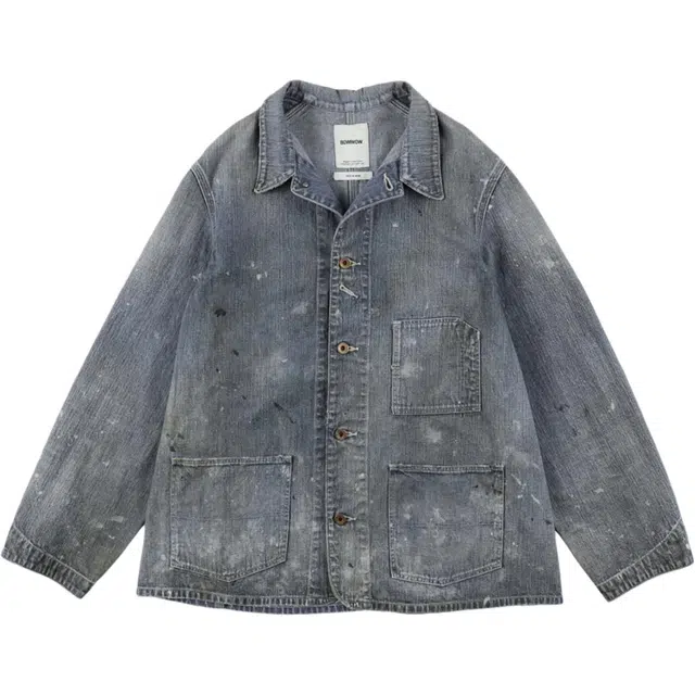 bowwow FW25 PAINT-STAINED ENGINEER'S COVERALL