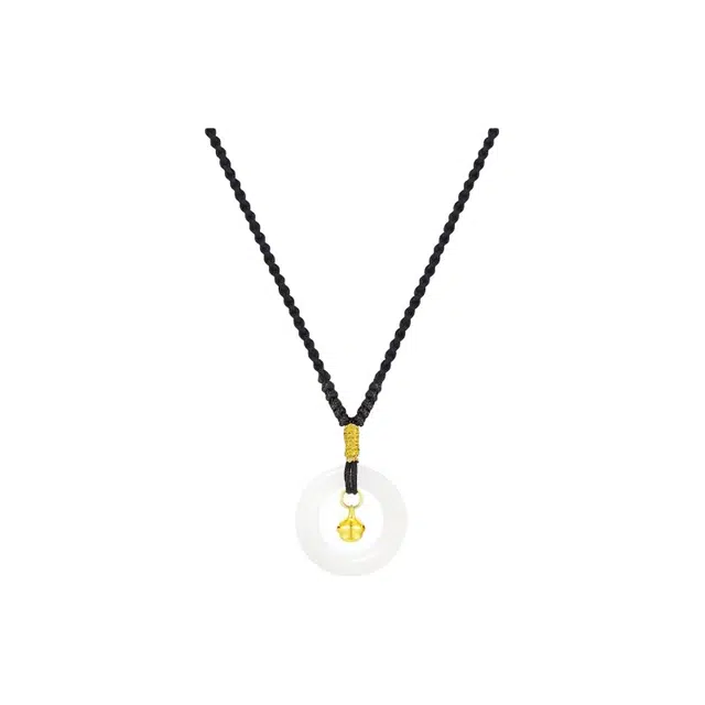 富珠汇 新中式个性百搭高级诸事皆顺吉祥如意好运 白玉菩提 项链 男女同款情侣款