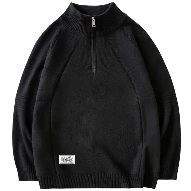 吾皇猫 慵懒风美式复古基础款简约百搭秋冬款舒适透气学院风时尚冬季长袖套头针织外套保暖内搭打底衫上衣休闲毛衣 男女同款