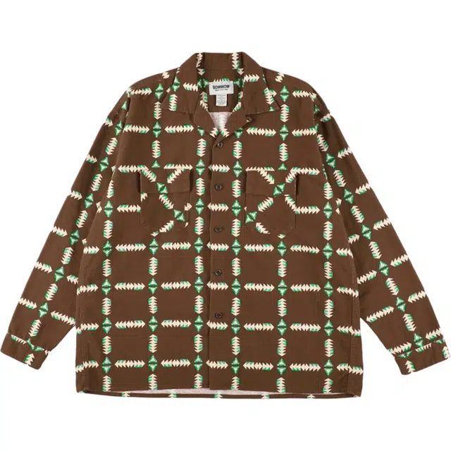 bowwow FW25 NAVAJO PRINT FLANNEL SHIRT AGED