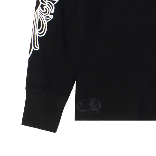 Chrome Hearts SS25 Horseshoe Print Long Sleeve Tee Black