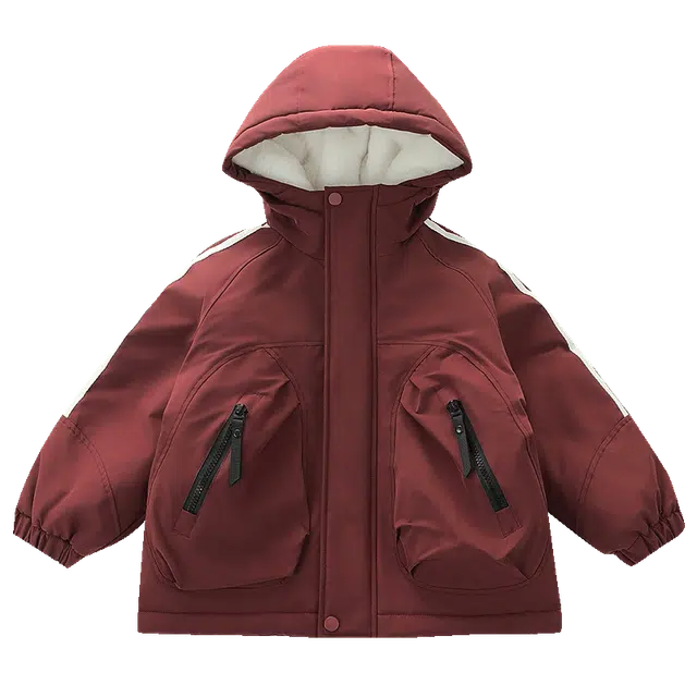 木清清派克服 简约百搭保暖加厚外套 儿童款