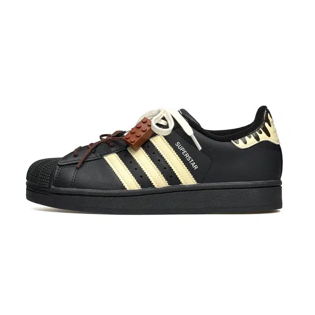 adidas Superstar Black Yellow