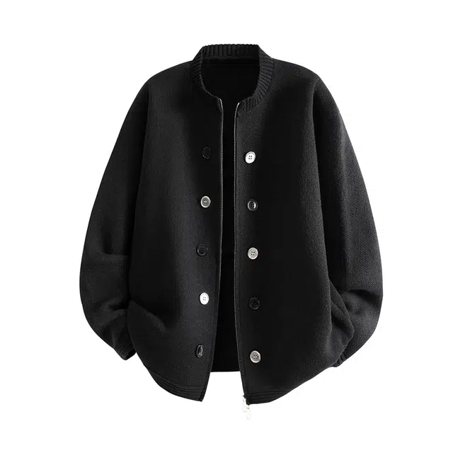 梓润格 美式复古简约百搭校园风青春个性舒适宽松户外运动慵懒感学院风时尚潮流高级设计潮牌休闲针织衫 男女同款