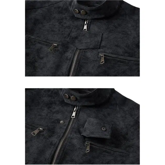 华夏儿女 秋冬季美式复古扎染立领防风保暖夹克 男女同款